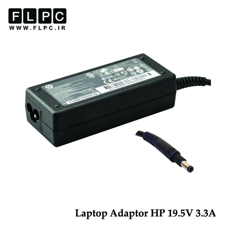 آداپتور لپ تاپ اچ پی  HP Laptop Adaptor 19V 3.3A Black