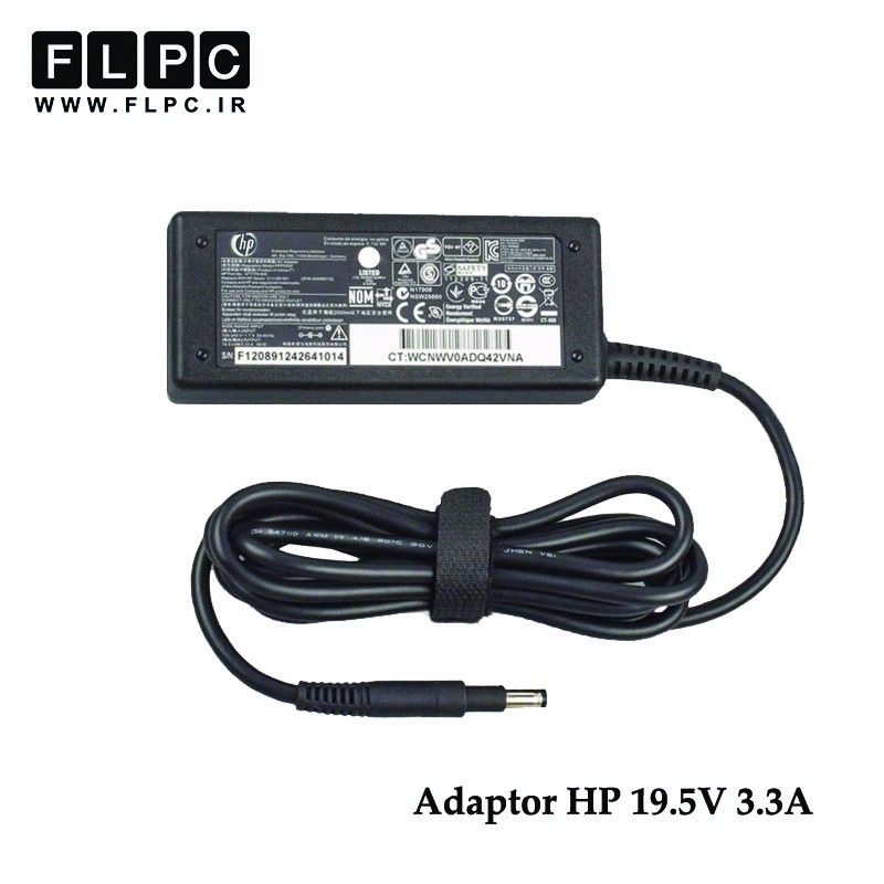 آداپتور لپ تاپ اچ پی  HP Laptop Adaptor 19V 3.3A Black