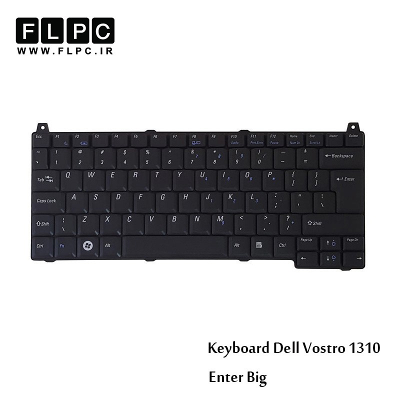 کیبورد لپ تاپ دل Dell Laptop Keyboard Vostro 1310 مشکی-اینتر بزرگ