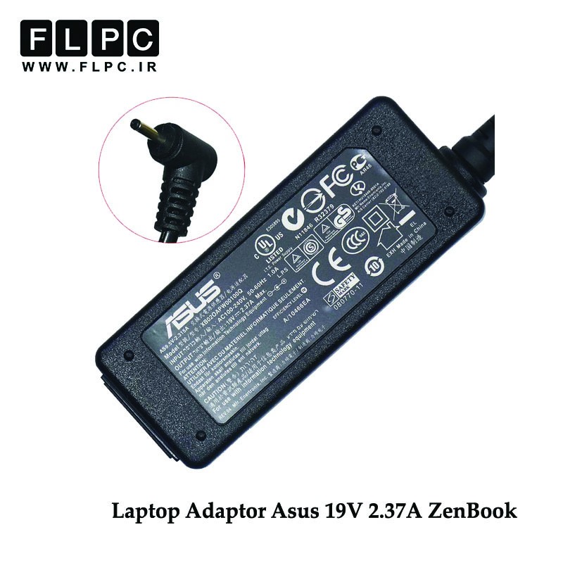 آداپتور لپ تاپ ایسوس Asus 19V 2.37A _3.0*1.1 زنبوکی سرریز