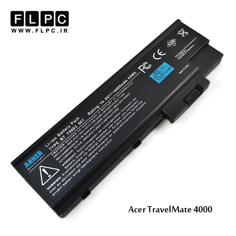 باطری لپ تاپ ایسر  Acer Laptop battery Travelmate 4000-6cell