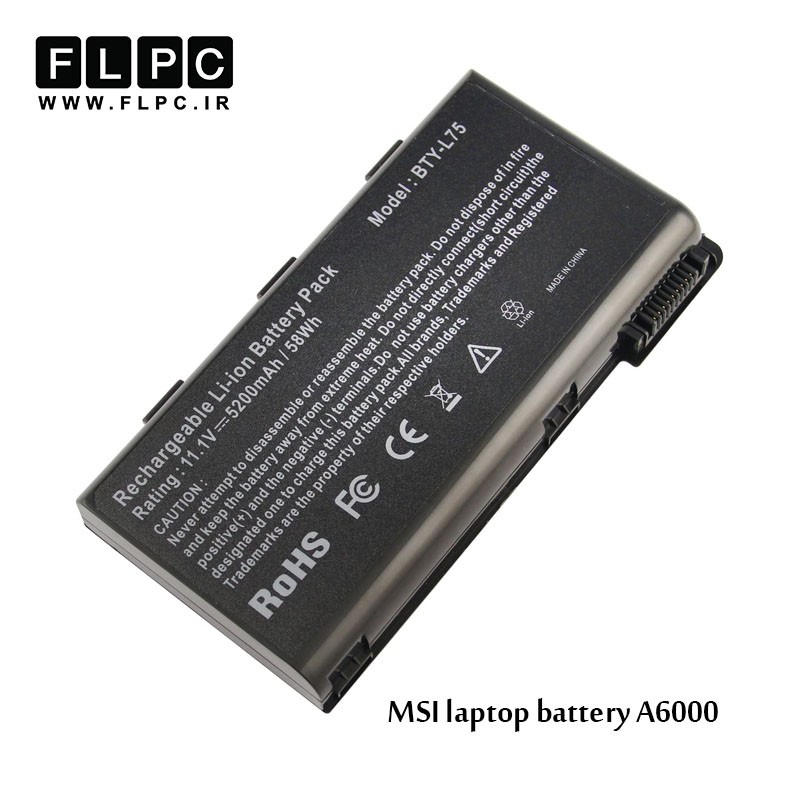 باطری لپ تاپ ام اس آی MSI laptop battery A6000-6cell
