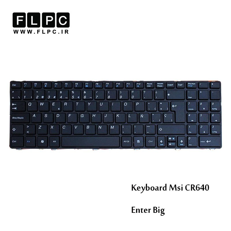 کیبورد لپ تاپ ام اس آی (اینتر بزرگ) MSI Laptop keyboard CR640