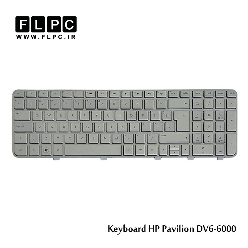 کیبورد لپ تاپ اچ پی HP laptop keyboard Pavilion DV6-6000-Silver
