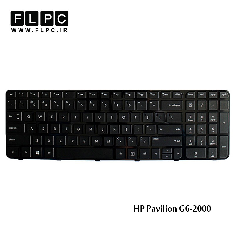 کیبورد لپ تاپ اچ پی G6-2000 مشکی-با فریم HP Pavilion G6-2000 Laptop Keyboard