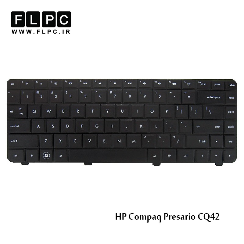 کیبورد لپ تاپ اچ پی HP laptop keyboard Compaq Presario CQ42 مشکی