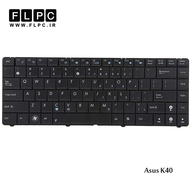کیبورد لپ تاپ ایسوس مشکی Asus Laptop keyboard K40