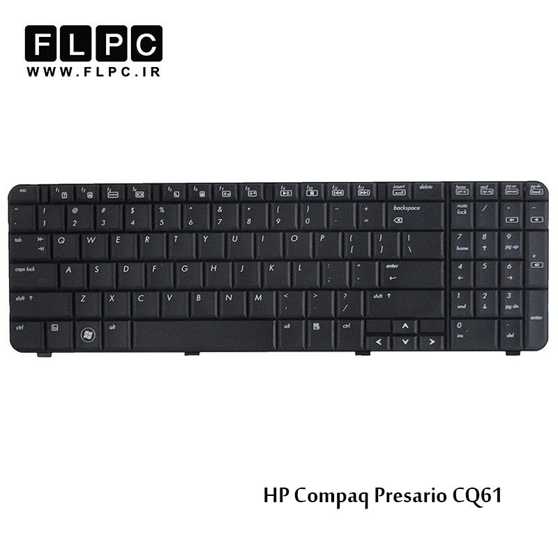 کیبورد لپ تاپ اچ پی HP Laptop Keyboard Compaq Presario CQ61 مشکی