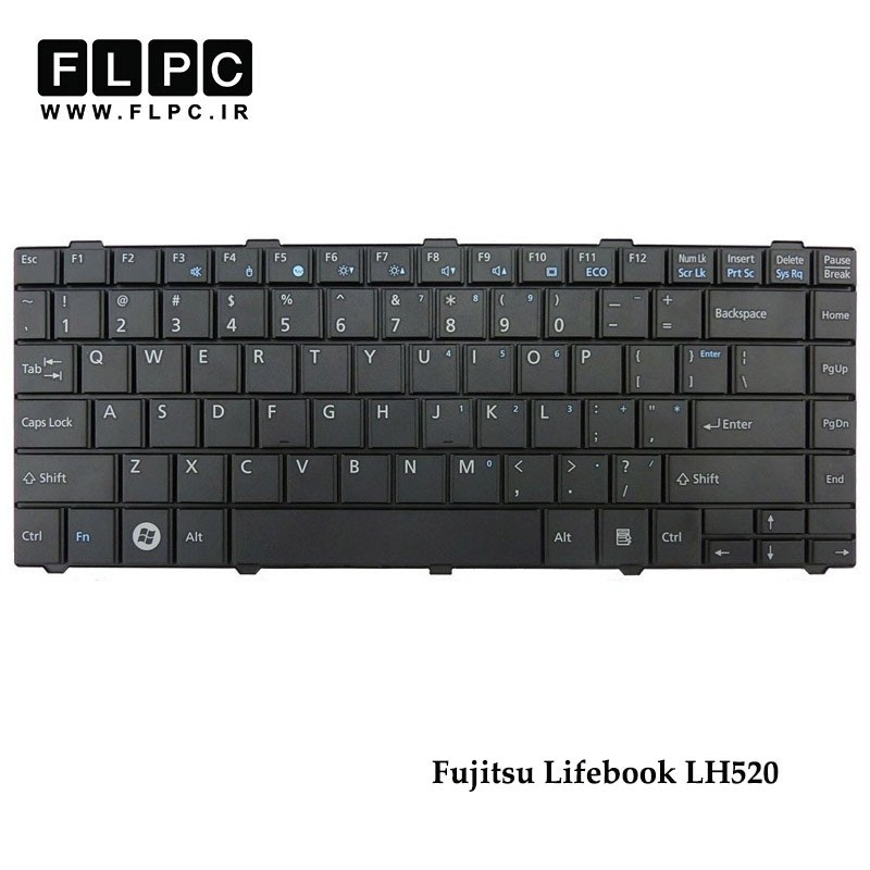 کیبورد لپ تاپ فوجیتسو Fujitsu Laptop Keyboard Lifebook LH520 مشکی
