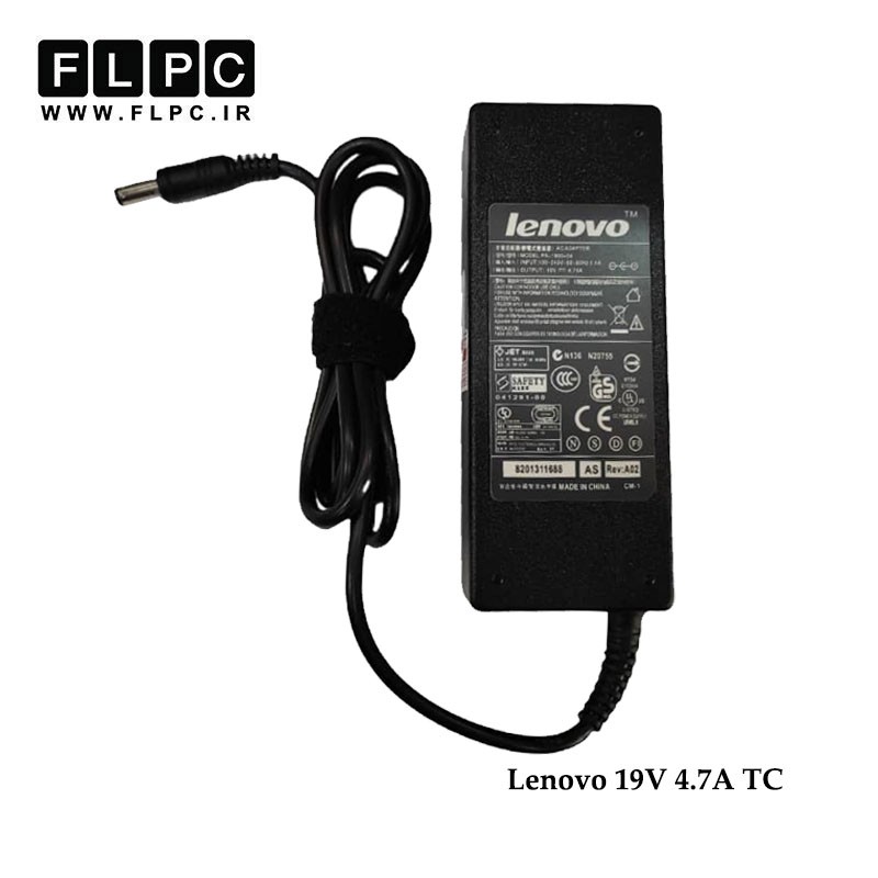 آداپتور لپ تاپ لنوو 19 ولت 4.7 آمپر / Lenovo Laptop Adaptor 19V 4.7A TC
