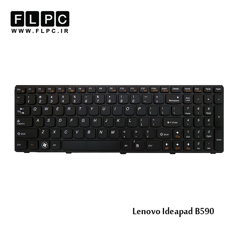 کیبورد لپ تاپ لنوو B590 مشکی-با فریم Lenovo IdeaPad B590 laptop keyboard