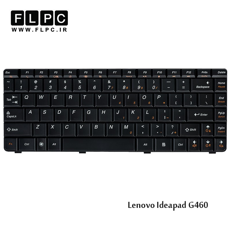 کیبورد لپ تاپ لنوو Lenovo Laptop Keyboard Ideapad G460 مشکی
