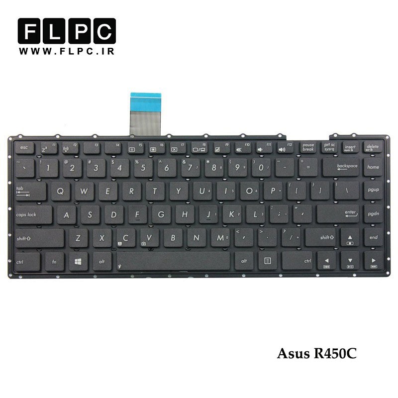 کیبورد لپ تاپ ایسوس Asus Laptop Keyboard R450c مشکی-اینتر کوچک-بدون فریم