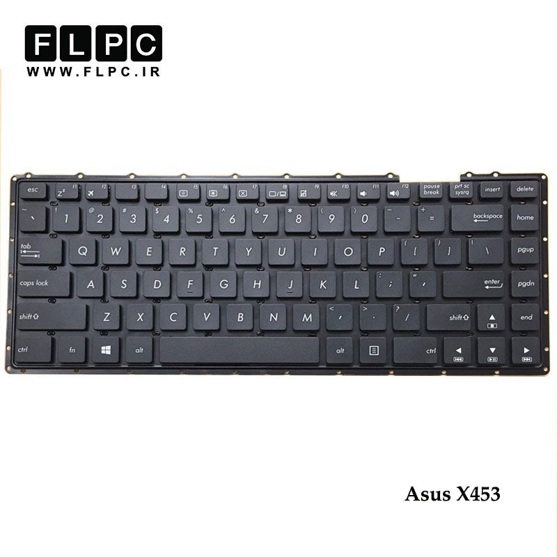 کیبورد لپ تاپ ایسوس Asus Laptop Keyboard X453 مشکی-اینتر کوچک-بدون فریم