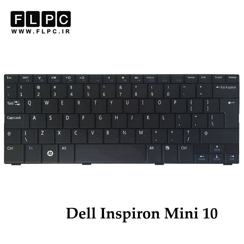 کیبورد لپ تاپ دل Dell Inspiron Mini 10 مشکی