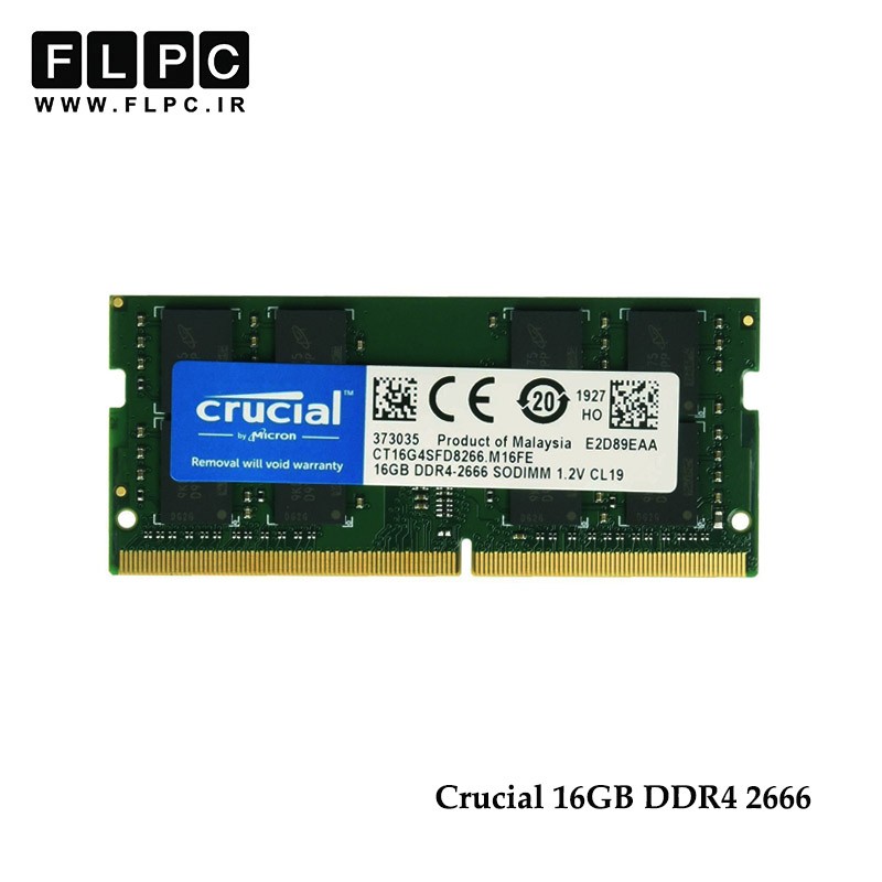 16Gb DDr4 2666/2400 Crucial RAM for Laptop