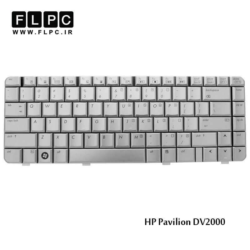کیبورد لپ تاپ اچ پی HP Laptop Keyboard Pavilion DV2000 نقره ای