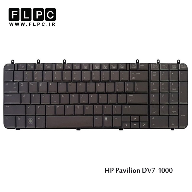 کیبورد لپ تاپ اچ پی HP Laptop Keyboard Pavilion DV7-1000 شکلاتی