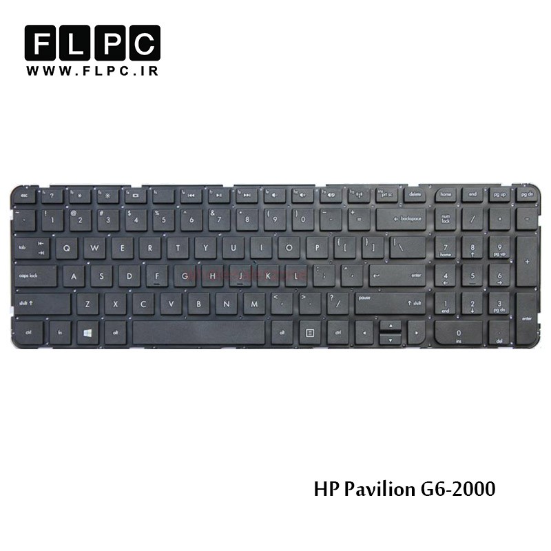 کیبورد لپ تاپ اچ پی G6-2000 مشکی - بدون فریم HP Pavilion G6-2000 Laptop Keyboard