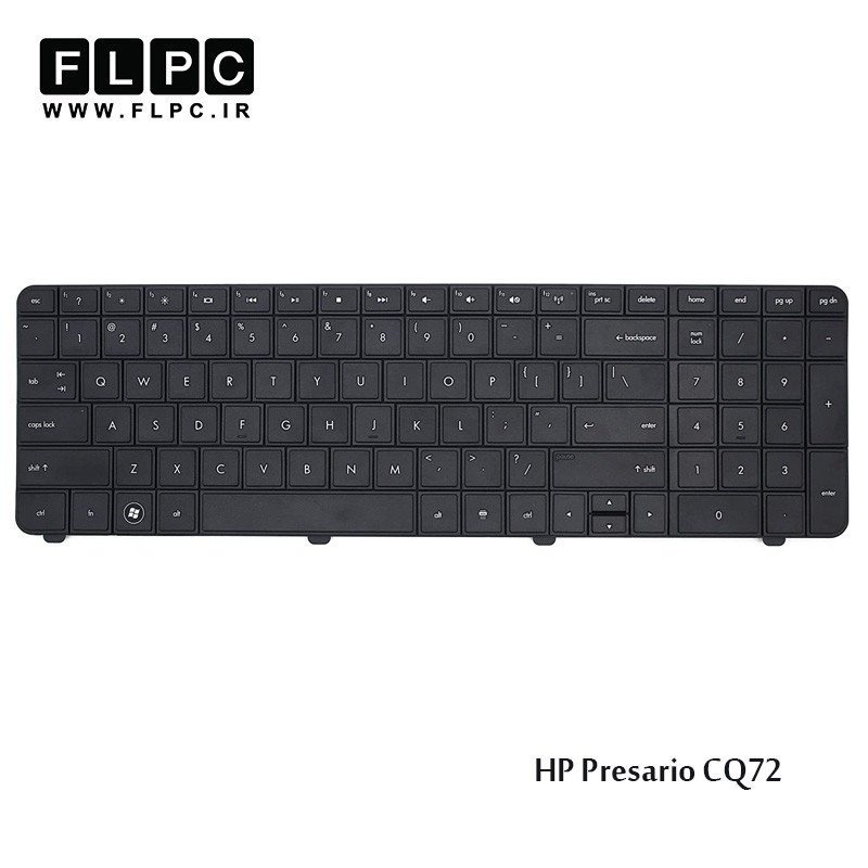 کیبورد لپ تاپ اچ پی HP Laptop Keyboard Presario CQ72 مشکی
