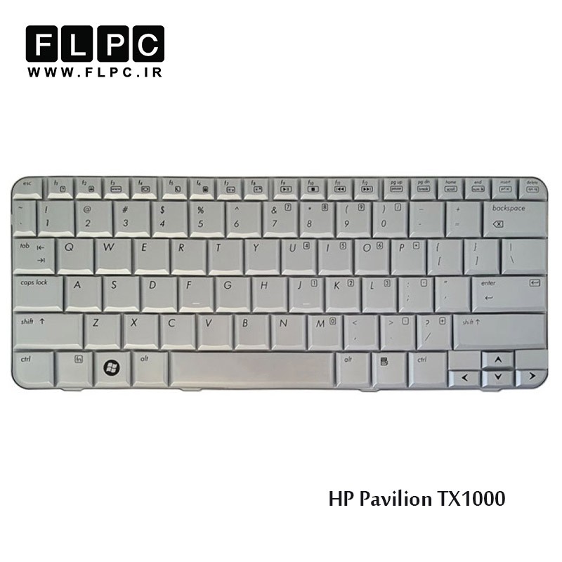 کیبورد لپ تاپ اچ پی HP Laptop Keyboard Pavilion TX1000 نقره ای