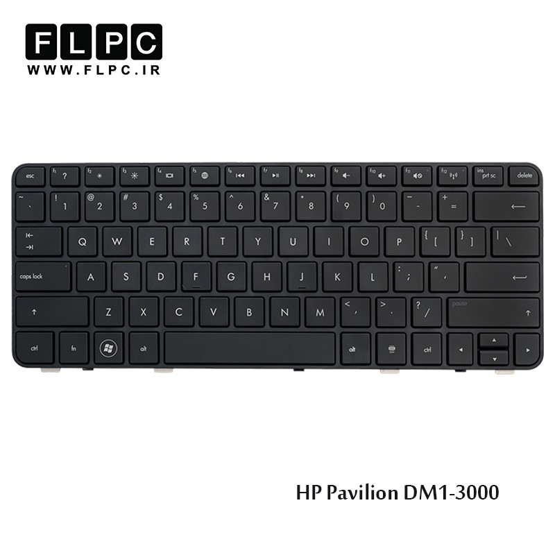 کیبورد لپ تاپ اچ پی HP Laptop Keyboard Pavilion DM1-3000 مشکی-بافریم