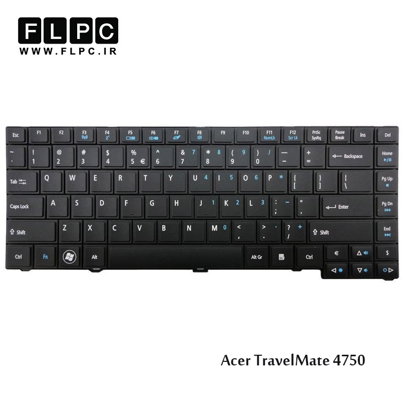کیبورد لپ تاپ ایسر Acer Laptop Keyboard TravelMate 4750 مشکی