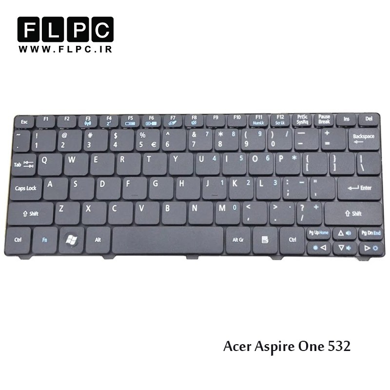 کیبورد لپ تاپ ایسر Acer Laptop Keyboard Aspire One 532 مشکی