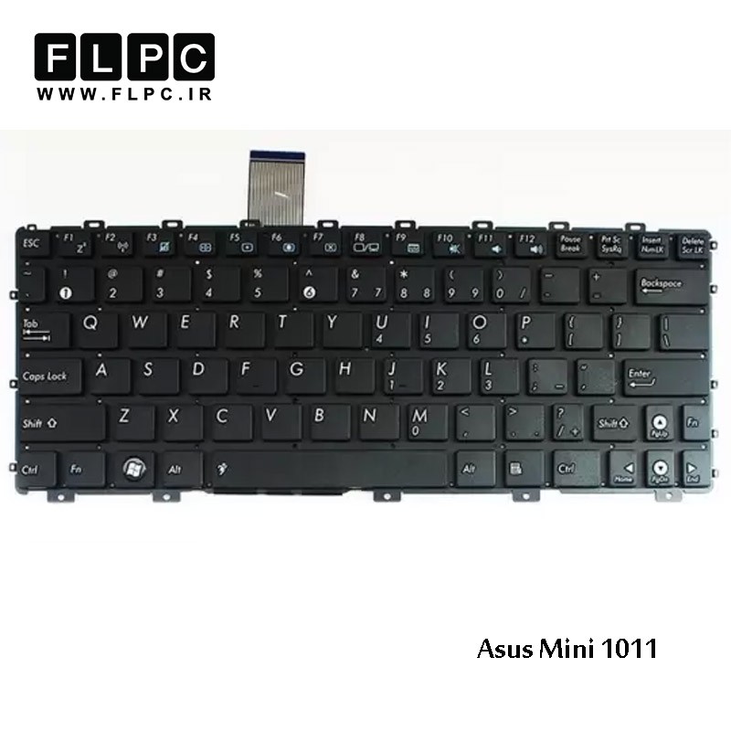 کیبورد لپ تاپ ایسوس Asus Laptop Keyboard Mini 1011 مشکی-اینتر کوچک-بدون فریم