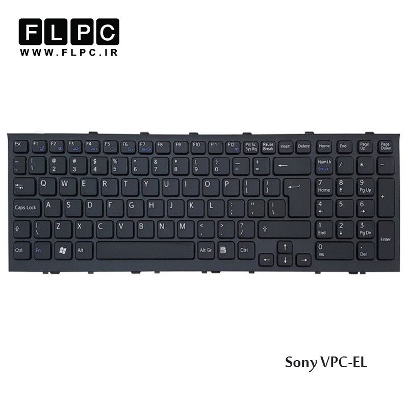کیبورد لپ تاپ سونی Sony Laptop Keyboard VPC-EL مشکی-بافریم