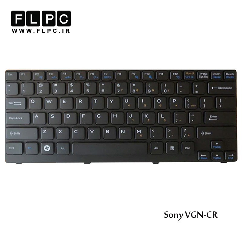 کیبورد لپ تاپ سونی Sony Laptop Keyboard VGN-CR مشکی-بافریم