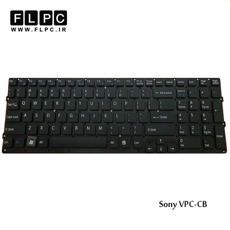 کیبورد لپ تاپ سونی Sony Laptop Keyboard VPC-CB مشکی-اینتر کوچک-بدون فریم