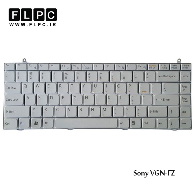 کیبورد لپ تاپ سونی Sony Laptop Keyboard VGN-FZ سفید
