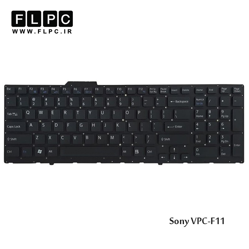 کیبورد لپ تاپ سونی Sony Laptop Keyboard VPC-F11 مشکی-بدون فریم
