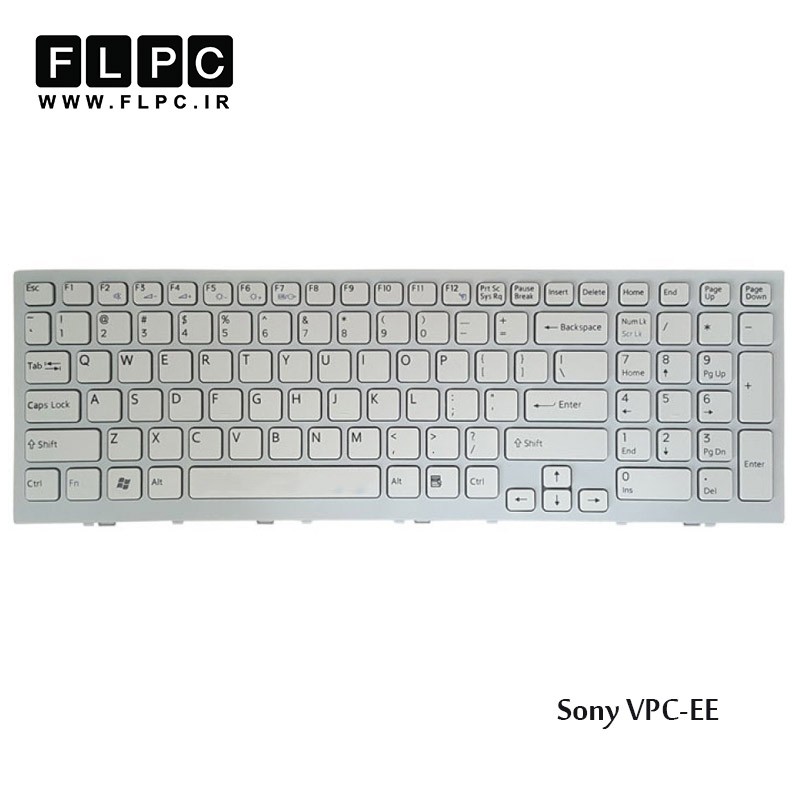 کیبورد لپ تاپ سونی Sony Laptop Keyboard VPC-EE سفید-بافریم