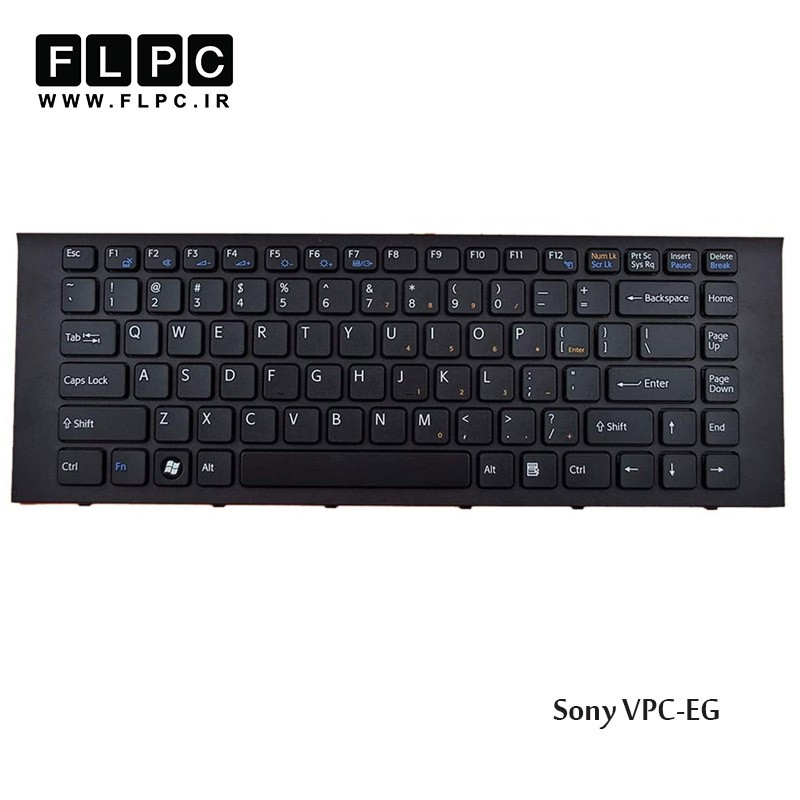 کیبورد لپ تاپ سونی Sony Laptop Keyboard VPC-EG مشکی-بافریم