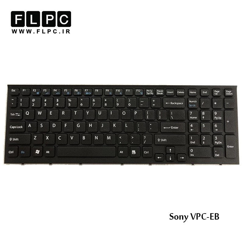Keyboard Laptop Sony Vaio VPC-EB Without Frame کیبرد لپ تاپ سونی مشکی بدون قاب