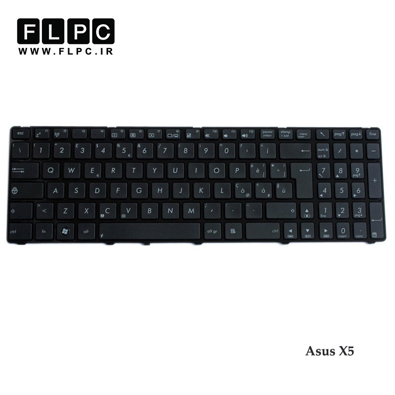 کیبورد لپ تاپ ایسوس Asus X5 مشکی-بافریم