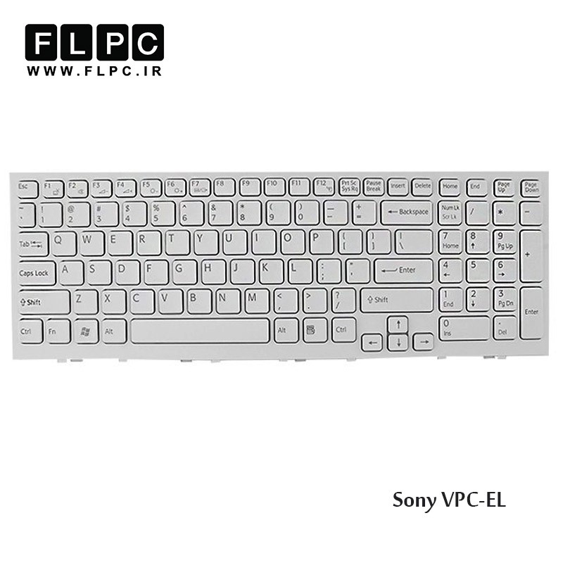 کیبورد لپ تاپ سونی Sony Laptop Keyboard VPC-EL سفید-بافریم