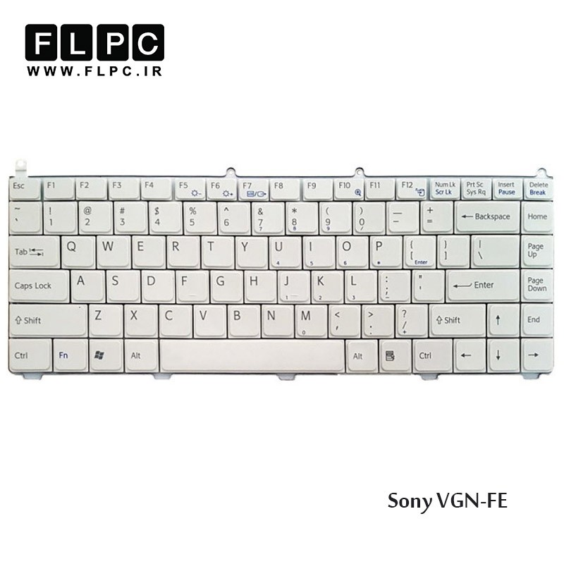 کیبورد لپ تاپ سونی Sony Laptop Keyboard VGN-FE سفید