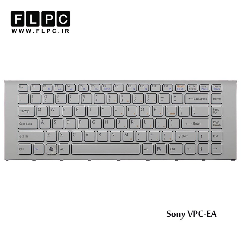 کیبورد لپ تاپ سونی Sony Laptop Keyboard VPC-EA سفید-بافریم