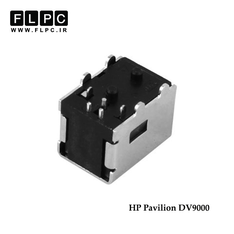 جک برق لپ تاپ اچ پی سرریز چراغ دار روی برد HP Laptop DC Jack Small Plug On PCB Pavilion DV9000 FL048