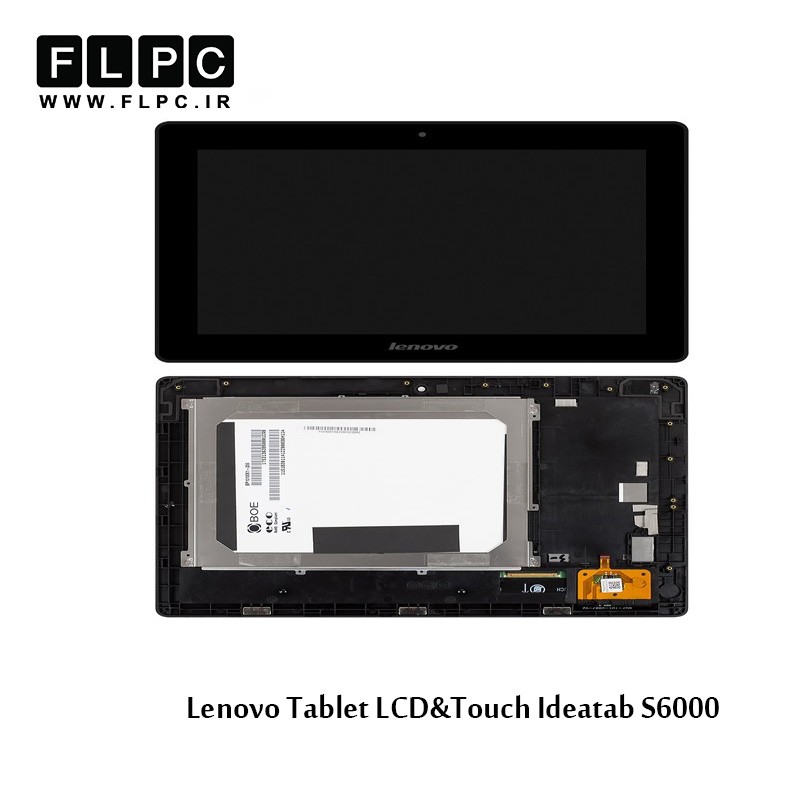 Lenovo Ideatab S6000 Tablet White LCD&Touch With Frame تاچ و ال سی دی تبلت لنوو  با قاب و بدون سیم کارت