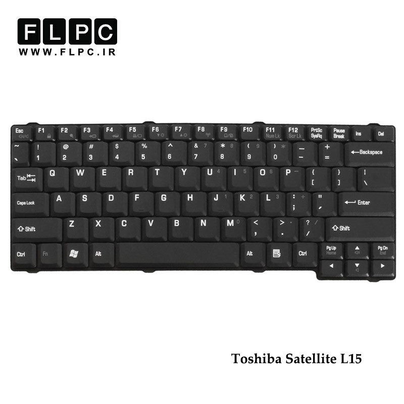 کیبورد لپ تاپ توشیبا Toshiba Satellite L15 Laptop Keyboard مشکی- با پیچ