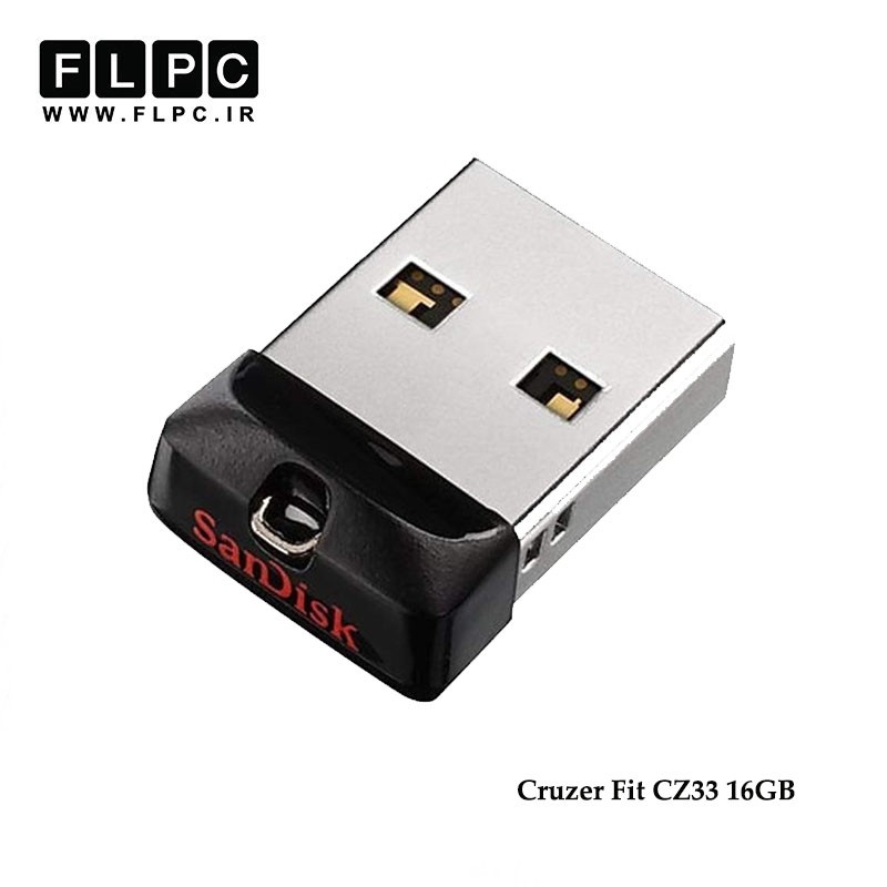 فلش مموری  مدل Cruzer Fit CZ33 سن دیسک ظرفیت 16 گیگابایت//sandisk Cruzer Fit CZ33 Flash Memory 16GB