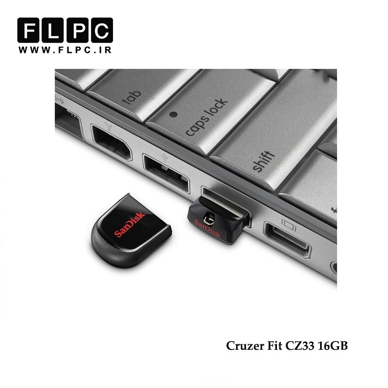 فلش مموری  مدل Cruzer Fit CZ33 سن دیسک ظرفیت 16 گیگابایت//sandisk Cruzer Fit CZ33 Flash Memory 16GB