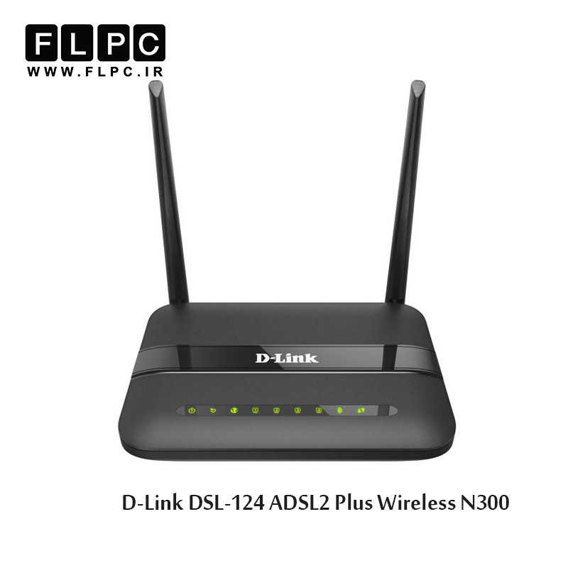 مودم روتر N300 بی سیم +ADSL2 دی-لینک مدل DSL-124
