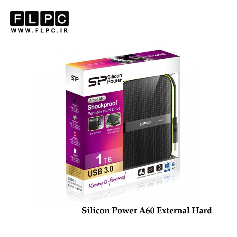 هارد اکسترنال 1 ترابایت Silicon Power مدل Armor A60