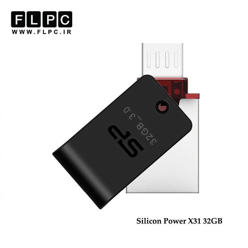 فلش مموری OTG مدل X31 سیلیکون پاور ظرفیت 32 گیگابایت//Silicon Power X31 OTG Flash Memory 32GB