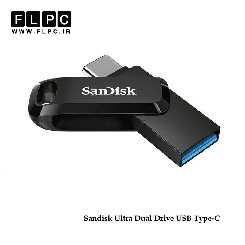 فلش مموری  مدل Ultra Dual Drive USB Type-C سن دیسک ظرفیت 32 گیگابایت//Sandisk Ultra Dual Drive USB Type-C Flash Memory 32GB
